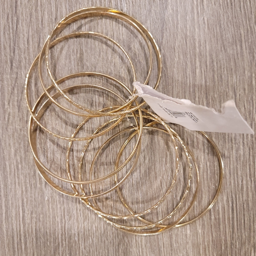 Gold Tone Stack Bracelets